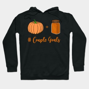 Pumpkin Plus Spice Bottle - Couple Goals for Fall Season Hoodie